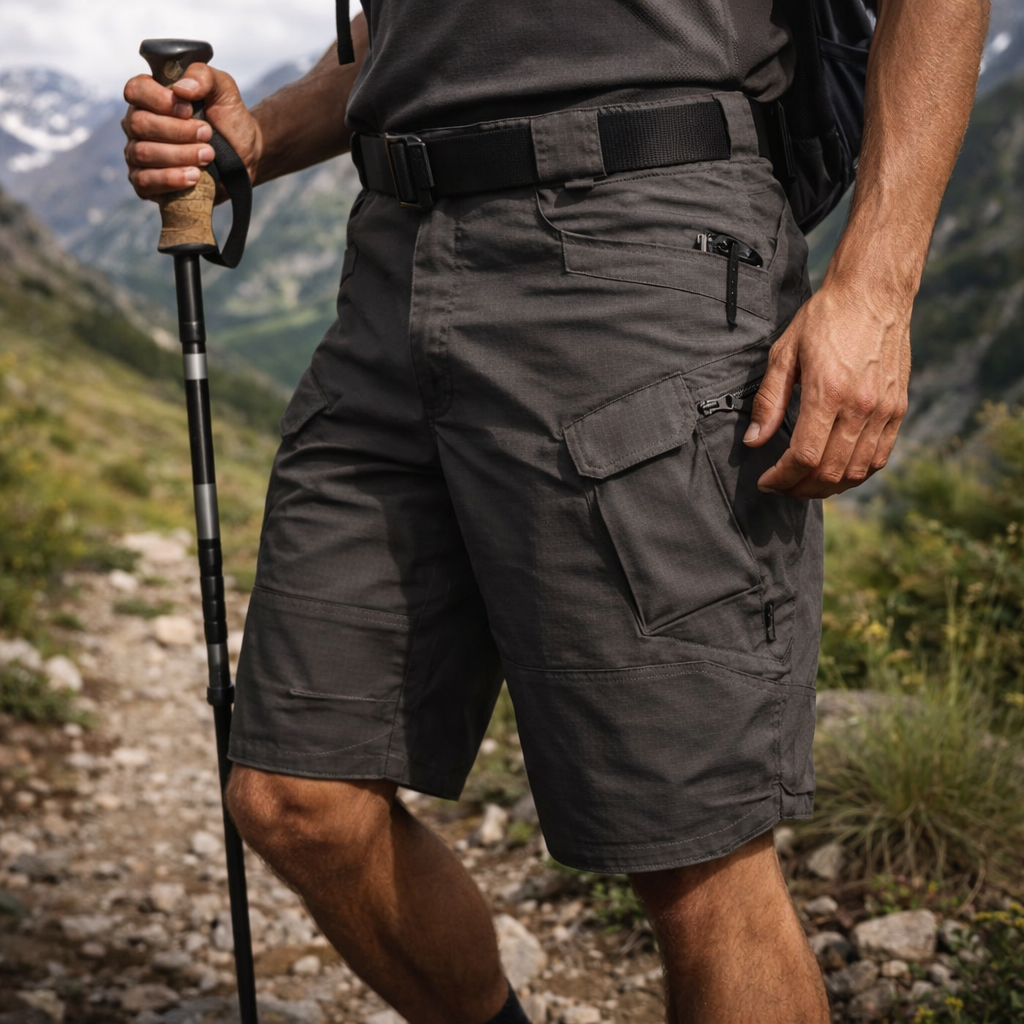 Short tactique Indestructible et Imperméable de survie Homme - Randonnée / Montagne / Nature