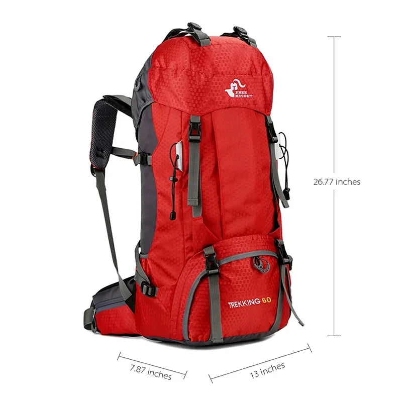 Sac à Dos 60L - Trekking Randonnée Montagne léger résistant et imperméable