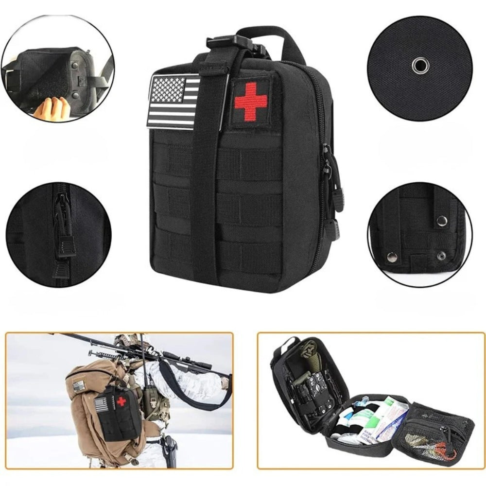 Kit de Survie premium EDC + trousse de premiers secours