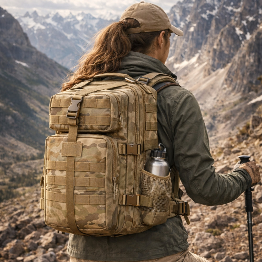 Sac à Dos Imperméable Homme Femme 35L Randonnée Ultra Résistant