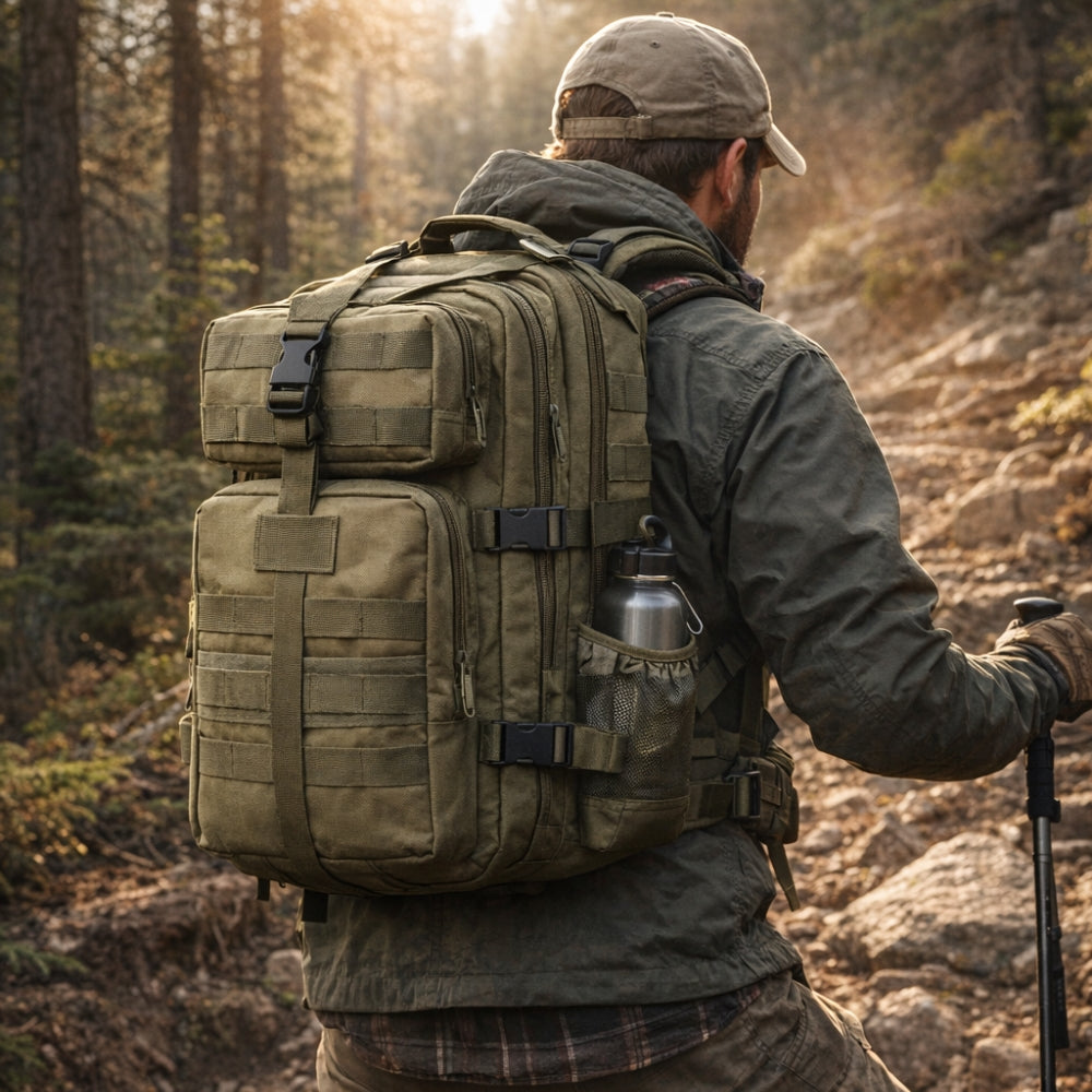 Sac à Dos Imperméable Homme Femme 35L Randonnée Ultra Résistant