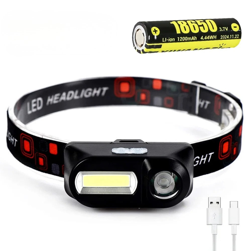 Lampe Frontale USB Randonnée