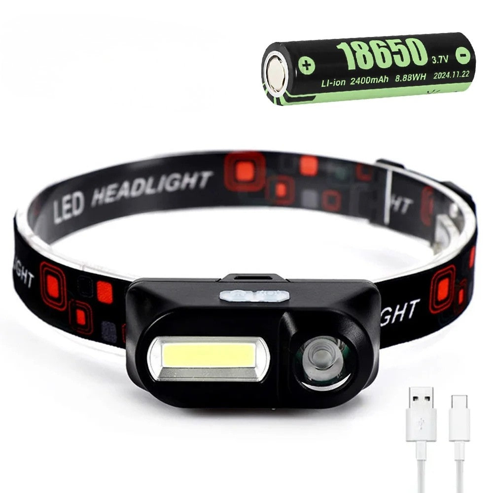 Lampe Frontale USB Randonnée