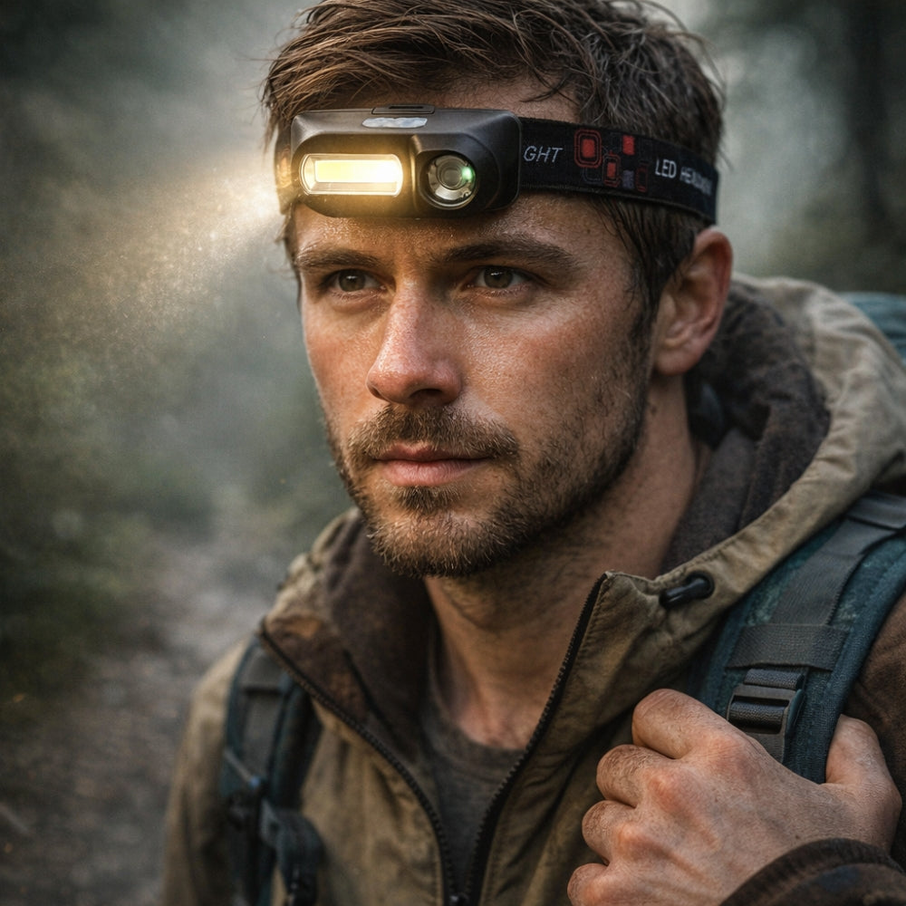 Lampe Frontale USB Randonnée