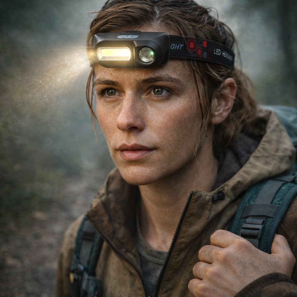 Lampe Frontale USB Randonnée