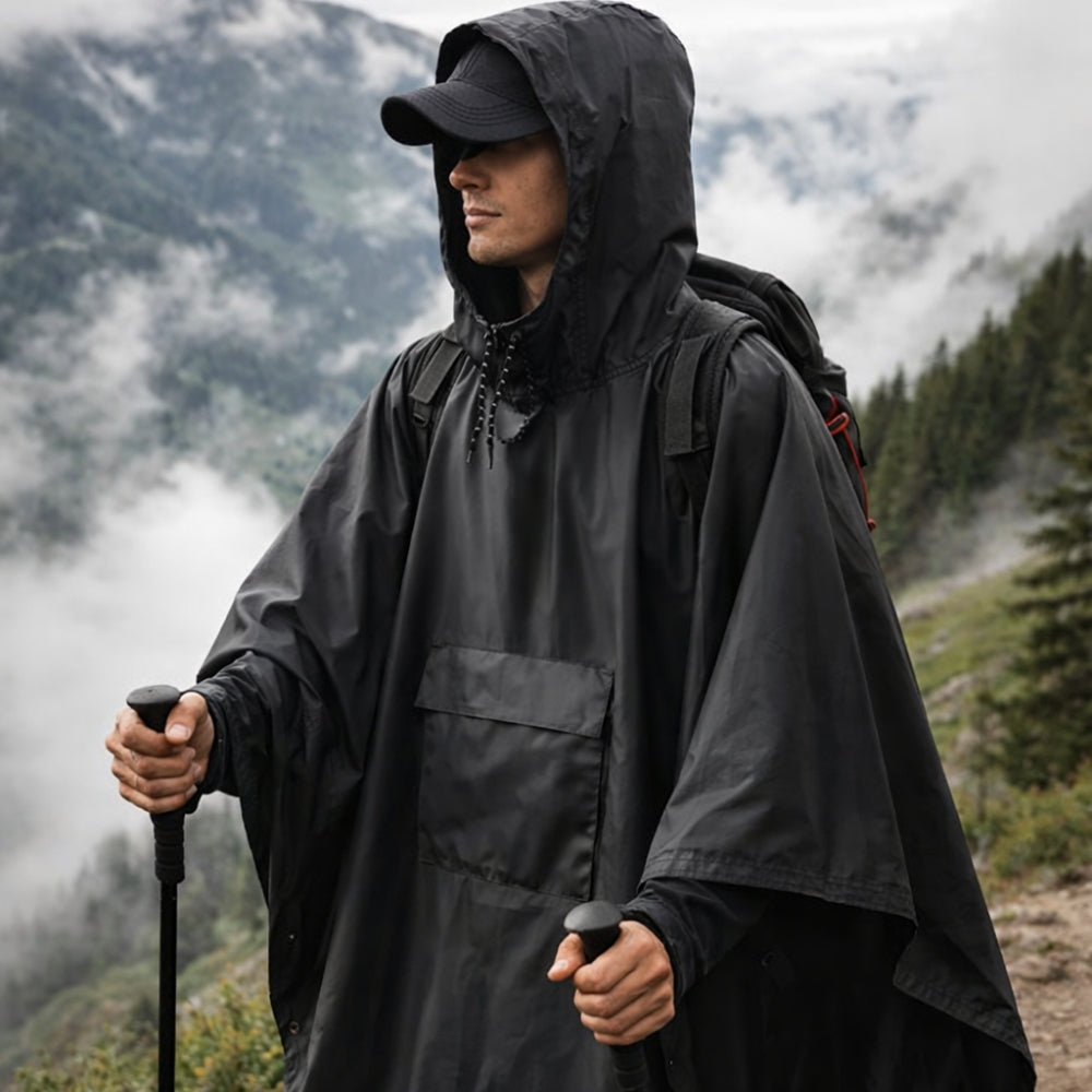 Poncho de pluie - Trekking - Randonnée - Vélo - VTT
