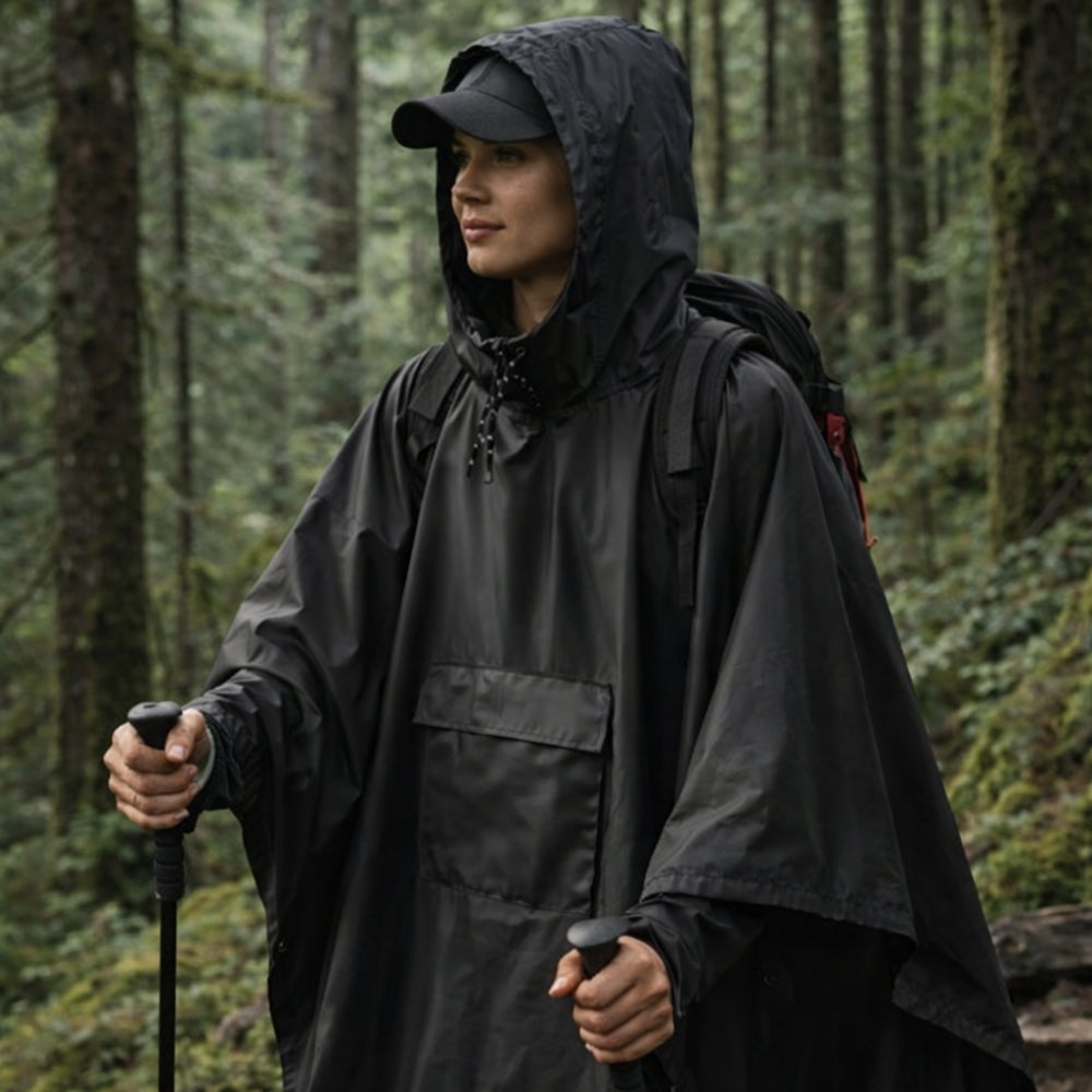 Poncho de pluie - Trekking - Randonnée - Vélo - VTT